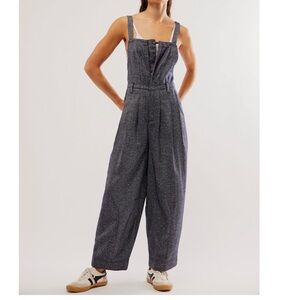 Free People Blue Jumpsuit